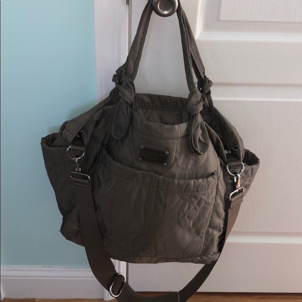 Marc by Marc Jacobs Gray Eliza diaper tote